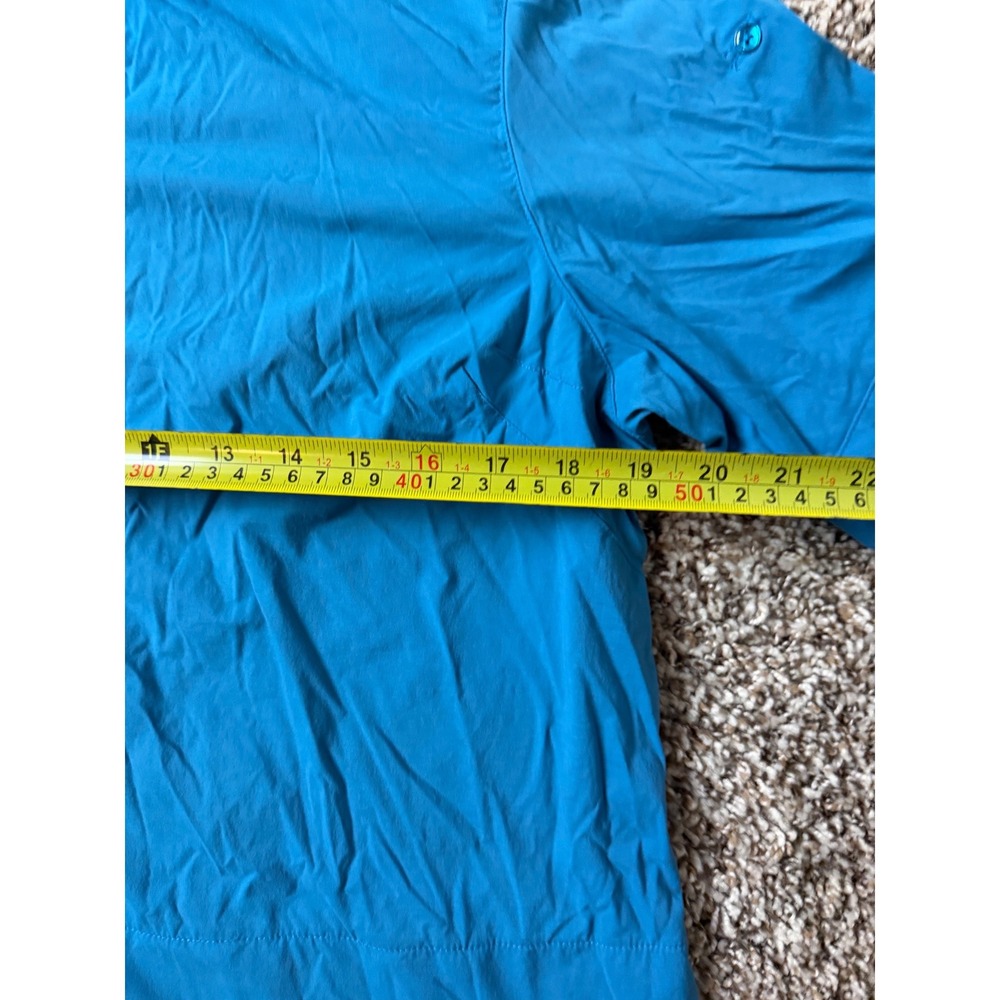 REI Co-op Mens Blue Short Sleeve Hiking Button Down Shirt Mesh Back Size M - Picture 5 of 7